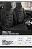 Audi Q2 Koltuk Kılıfı Jet Deri Siyah