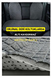 Volkswagen Beetle 1998 - 2011Terletmez Kaymaz Keten Oto Minder Kılıf Komple Set ( 7 Parça ) Gri