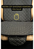 NİSSAN primera-2002-2007-tkmTerletmez Kaymaz Keten Oto Minder Kılıf Komple Set ( 7 Parça ) Füme
