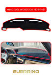 MERCEDES W126/C126 1979-1991TORPİDO KORUMA HALISI KIRMIZI KENAR