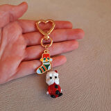 Noel Baba Murano Kalpli Anahtarlık