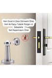 Kapı Arkası Vidalı Metal Stoperi Tamponu Krom Tutucu Tutacağı Durdurucusu Stopu (MIKNATISLI)