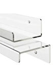 Pleksi Duvar Rafı Kitaplık Ve Banyo Düzenleme Rafı 30cm X 10 Cm  ÇİFT TARAFLI BANT HEDİYE