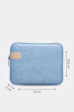 İpad Air Pro & Matepad & Galaxy & Tablet Kılıfı 11" Inç Hasır Mavi