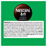 Nescafe 3Ü1 Arada Fındık Aromalı Kahve 17 Gr X 10 Adet
