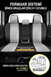 CHEVROLET EPICA 2006-2013Uyumlu Oto Koltuk Kılıfı Platinium Serisi -  Gri