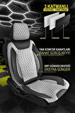 HONDA HONDA ACCORD 2013-Uyumlu Oto Koltuk Kılıfı Platinium Serisi -  Gri