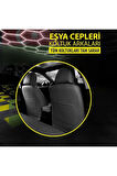 OPEL CORSA 2000-2006Uyumlu Oto Koltuk Kılıfı Sport Carbon Serisi - Siyah