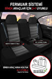FORD TRANSIT CONNECT 2002-2013 Uyumlu Oto Koltuk Kılıfı Sport Serisi Jakar - Siyah