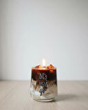 Iced Latte Görünümlü Kahve Kokulu Jel & Wax Dekoratif Mum – Cam Bardak