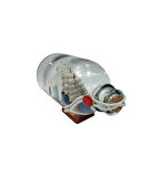 Dekoratif Cam Şişe İçinde Gemi Maketi – 14 x 8 cm
