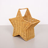 Bohem Rattan Yıldız Çatallık Ve Kaşıklık 26x17, Iskandinav, Modern