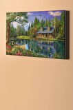 Sayılarla Boyama Seti Kasnaklı Orman Evi 40 X 50 Cm