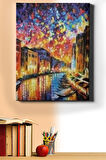 Sayılarla Boyama Seti Kasnaklı Venedik Renkli Gece 60 X 75 Cm