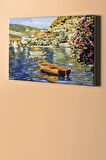 Sayılarla Boyama Seti Kasnaklı Kıyı Kasabası 60 X 75 Cm