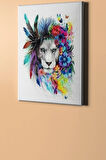 Sayılarla Boyama Seti Kasnaklı Süslü Aslan 60 X 75 Cm
