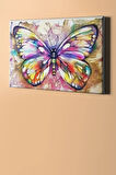 Sayılarla Boyama Seti Kasnaklı Pırıltılı Kelebek 40 X 50 Cm