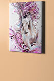 Sayılarla Boyama Seti Kasnaklı Mor Yele 40 X 50 Cm