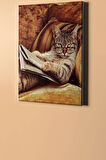 Sayılarla Boyama Seti Kasnaklı Entel Kedi 40 X 50 Cm