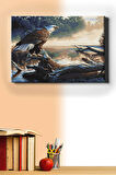 Sayılarla Boyama Seti Kasnaklı Kartal Bakışı 60 X 75 Cm