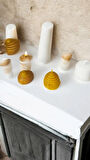 Nefha Candle Bal Arısı ve Bal Peteği Figürlü Balmumu Mum Set ( 4 PARÇA )