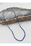 Lapis Lazuli Taşı Doğaltaş Kolye 2 Mm