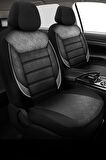 Gofya Füme Desenli Seat Leon 1999-2006 Uyumlu Oto Koltuk Kılıfı