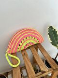 Fold Cotton Makrome Neon Pembe