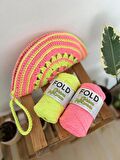 Fold Cotton Makrome Neon Pembe
