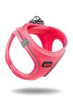 Air-mesh Küçük Ve Orta Irk Kedi Köpek Göğüs Tasması Yumuşak,nefes Alabilir, Dayanıklı Neon Pembe