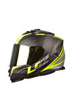 Storm 2 Nerve Mat Siyah-neon Sarı Kask (gri Camlı )