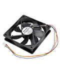 NetDünya 12cm 12 Volt 4 Pinli Fan 120X120X25MM 12 CM 4 Pin Fan