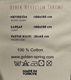 BEBEKLER İÇİN KALİTELİ VE DESENLİ  NEVRESİM TAKIMI %100 PAMUK 