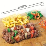 Nevamel® 10'lu Paslanmaz Çelik Şiş Seti (20 cm) - Airfryer kamp Mangal