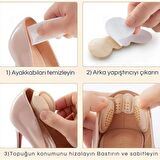 Ayakkabı Topuk Vurma Önleyici Ve Daraltma Pedi (3 mm Krem Renk)