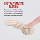 Ayakkabı Topuk Vurma Önleyici Ve Daraltma Pedi (3 mm Krem Renk)