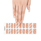 Gingerbread Man Nail Art Jel Tırnak 20 Adet (2 Kullanım)