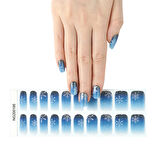 Winter Soul Konsept Nail Art Jel Tırnaklar, 20 Adet (2 Kullanım)