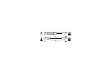 NGK 8267 Buji Kablosu Rover 220Turbo 92-99 Rc-Rv302 GHT272