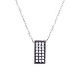 925 Ayar Gümüş Swarovski Taşlı Kolye