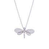 Yusufçuk Model-1 Baget Zirkon Taşlı 925 Ayar Gümüş Kadın Kolye