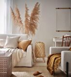 Knixhult Bohem Bambu Yer Lambası 66 CM - İskandinav, Modern, Rattan, Aydınlatma