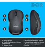 LOGİTECH M220 SİLENT MOUSE WİRELESS - SESSİZ MOUSE KABLOSUZ - SESSİZ FARE KABLOSUZ - LOGİTECH