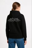 Nihilist Penguen Özel Tasarım Oversize Kapüşonlu Sweatshirt - Siyah