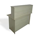 Venadan Nil Çalışma Masası Ahşap 120 x 120 cm Çekmeceli Açık Ceviz 