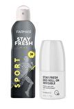 Farmasi Stay Fresh Sport Erkek Deodorant 150 ml + Invisible Anti-Perspirant Erkek Deo Roll On 50 ml