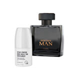 Farmasi Invisible Anti-Perspirant Erkek Deo Roll On 50 ml & Shooter's Man Black Erkek Parfümü Edp 75 ml