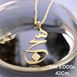 14AYAR 3.00GRAM ALTIN HİÇ YAZILI KOLYE