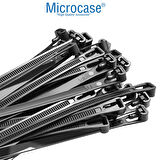 Microcase Yeniden Kullanılabilir Bağcık Kablo Eşya Sabitleme Düzenleme Bağı 20cm 5 ADET - SİYAH AL5254