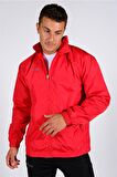 Mets Strike - Unisex Kırmızı Astarlı Spor Yağmurluk - 60YĞM08